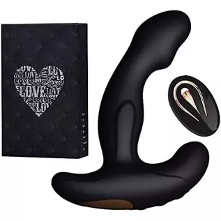 Prostate Vibrator, Anal Vibrator with Remote, Anal Butt Plug Sex Toy for Male Beginner, Also as Women Couple Vibrator, Rechargea