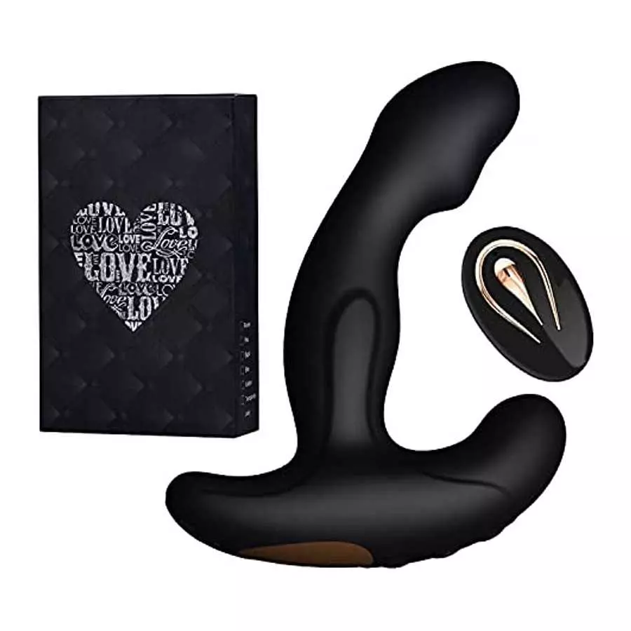 Prostate Vibrator, Anal Vibrator with Remote, Anal Butt Plug Sex Toy for Male Beginner, Also as Women Couple Vibrator, Rechargea