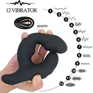 Prostate Vibrator, Anal Vibrator with Remote, Anal Butt Plug Sex Toy for Male Beginner, Also as Women Couple Vibrator, Rechargea