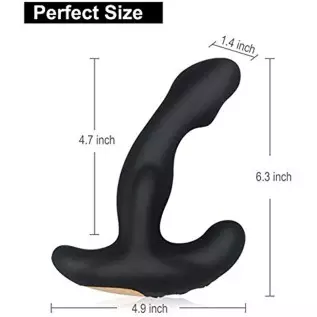 Prostate Vibrator, Anal Vibrator with Remote, Anal Butt Plug Sex Toy for Male Beginner, Also as Women Couple Vibrator, Rechargea