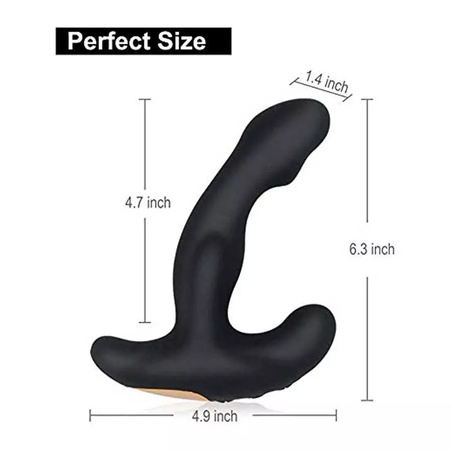Prostate Vibrator, Anal Vibrator with Remote, Anal Butt Plug Sex Toy for Male Beginner, Also as Women Couple Vibrator, Rechargea