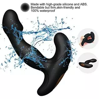 Prostate Vibrator, Anal Vibrator with Remote, Anal Butt Plug Sex Toy for Male Beginner, Also as Women Couple Vibrator, Rechargea