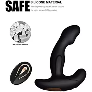 Prostate Vibrator, Anal Vibrator with Remote, Anal Butt Plug Sex Toy for Male Beginner, Also as Women Couple Vibrator, Rechargea