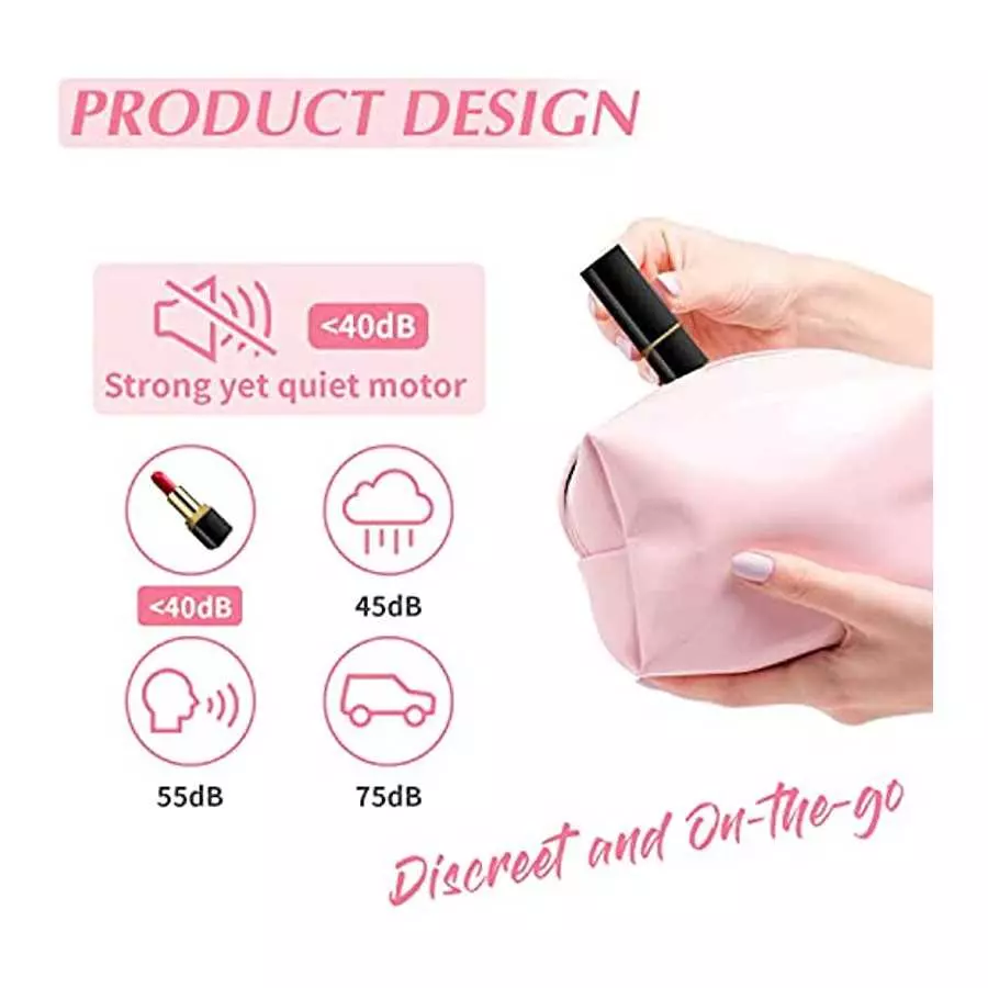 Bullet Vibrator, Mini Lipstick Clitorial Stimulation Toys, Rechargeable Waterproof G Spot Vibrator Sex Toys for Women Couples