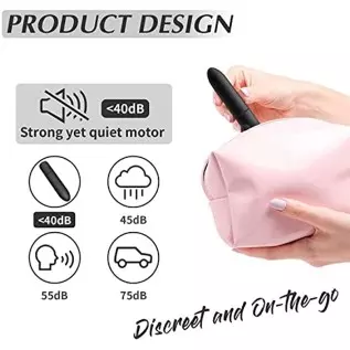 G Spot Bullet Vibrator Clitorals Stimulator - USB Rechargeable for Travel - 10 Modes Portable Waterproof Mini Nipple Vaginal Ana