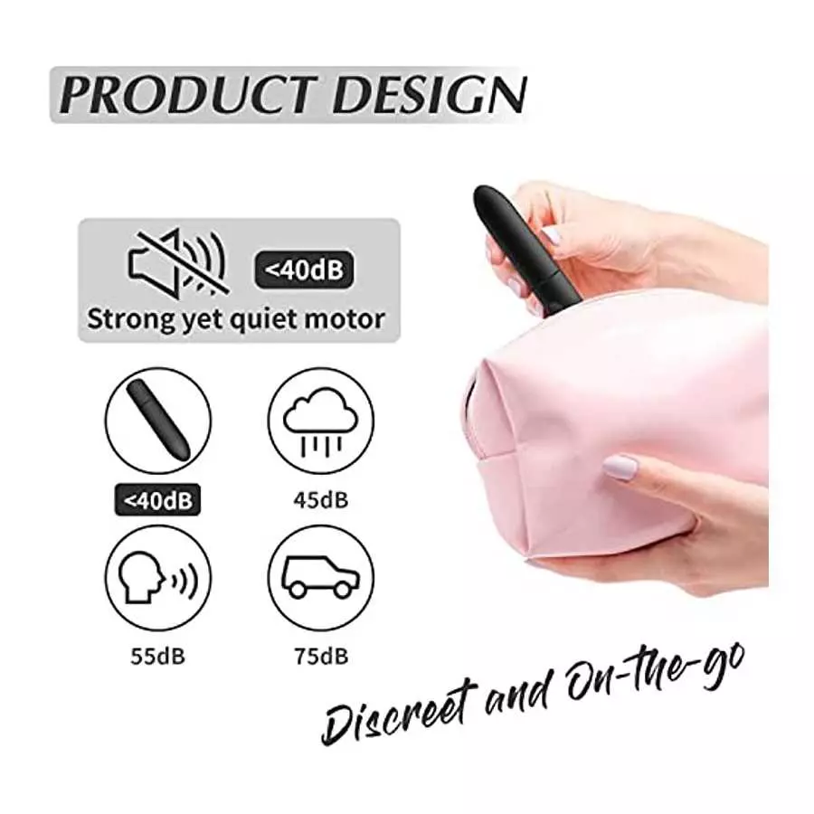 G Spot Bullet Vibrator Clitorals Stimulator - USB Rechargeable for Travel - 10 Modes Portable Waterproof Mini Nipple Vaginal Ana