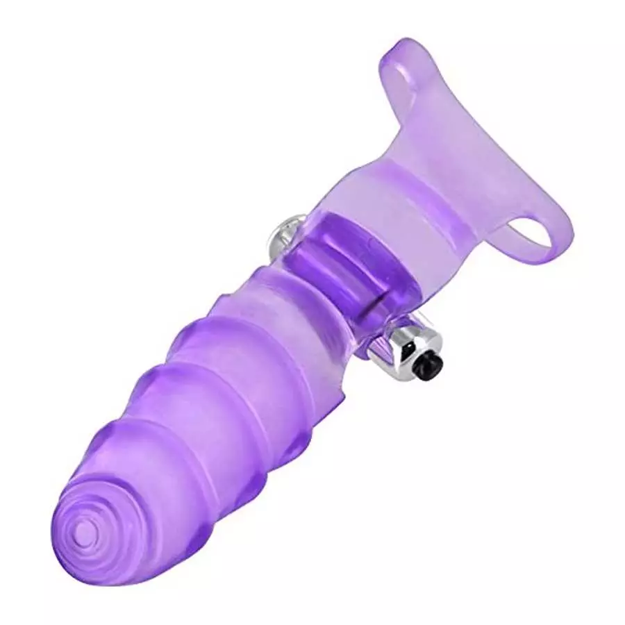 Frisky Double Finger Banger Vibrating G-spot Glove, Assorted (AE593)