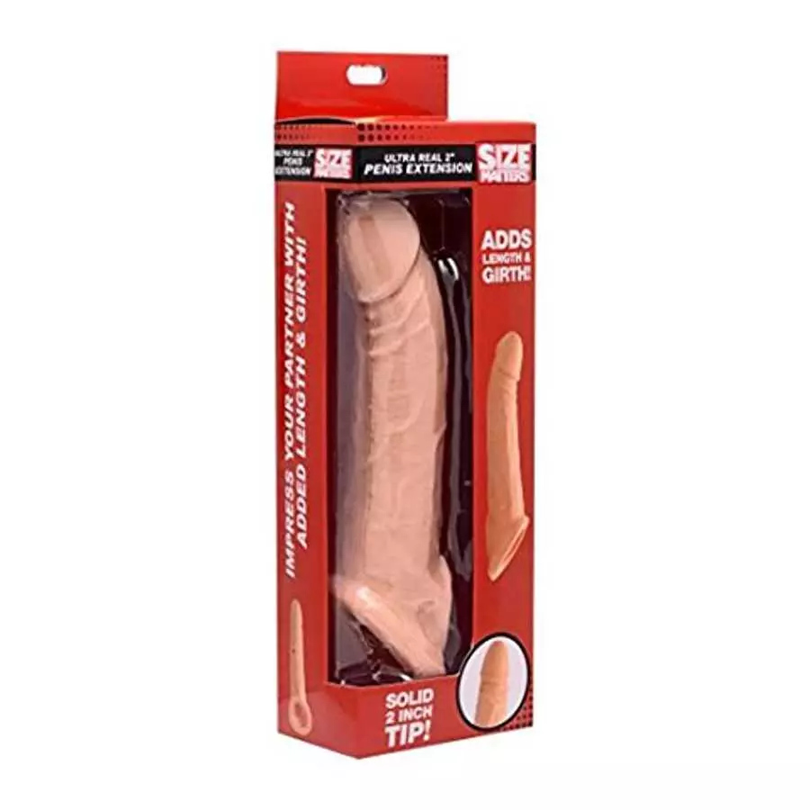 Size Matters Ultra Real 2 Inch Solid Tip Penis Extension (AF541)