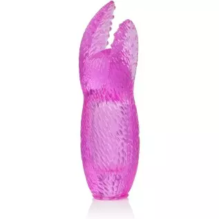 CalExotics Pocket Exotics Bunny Bullet - Vibrator with Rabbit Tickler - Sex Toys for Couples - Adult Vibe Egg Massager - Pink
