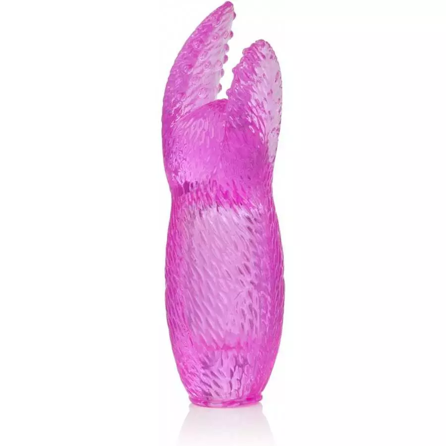 CalExotics Pocket Exotics Bunny Bullet - Vibrator with Rabbit Tickler - Sex Toys for Couples - Adult Vibe Egg Massager - Pink
