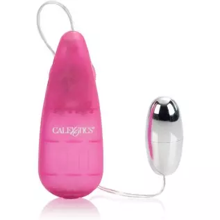 CalExotics Pocket Exotics Bunny Bullet - Vibrator with Rabbit Tickler - Sex Toys for Couples - Adult Vibe Egg Massager - Pink