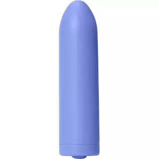 Dame Products Zee Handheld Portable Small Massager, Strong Massaging, Water Resistant Bullet - Citrus Color