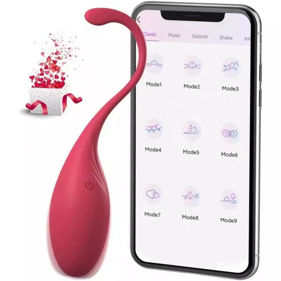 Bullet Vibrator, Vibrating Bullet Sex Toy for Women Vibrating Ball, Powerful & Quiet Wireless Silicone Stimulator, Bluetooth Rem