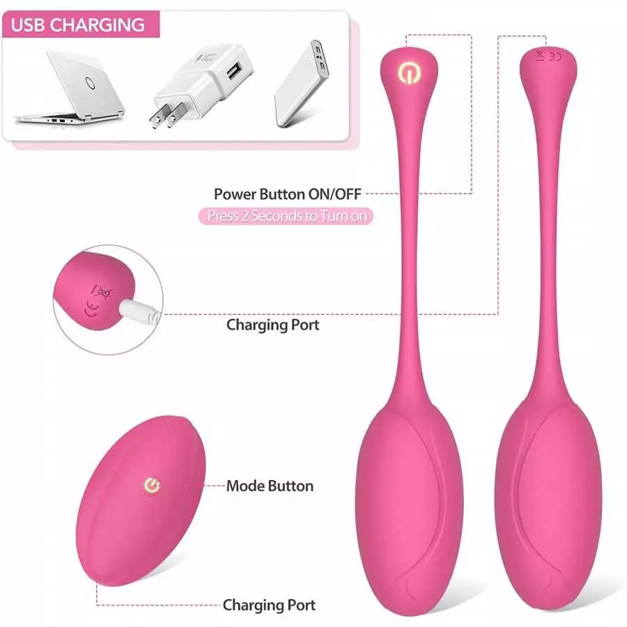 2022 Upgraded Bullet Vibrator Vibrating Eggs, Love Eggs for G-Spot Stimulation, Wireless Love Balls Sex Toys for Women with Remo