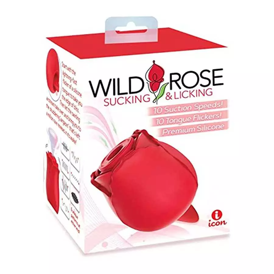 Sexy Gift Set Bundle of Wild Rose and Tongue and Icon Brands Orange is The New Black, Riding Crop & Tickler