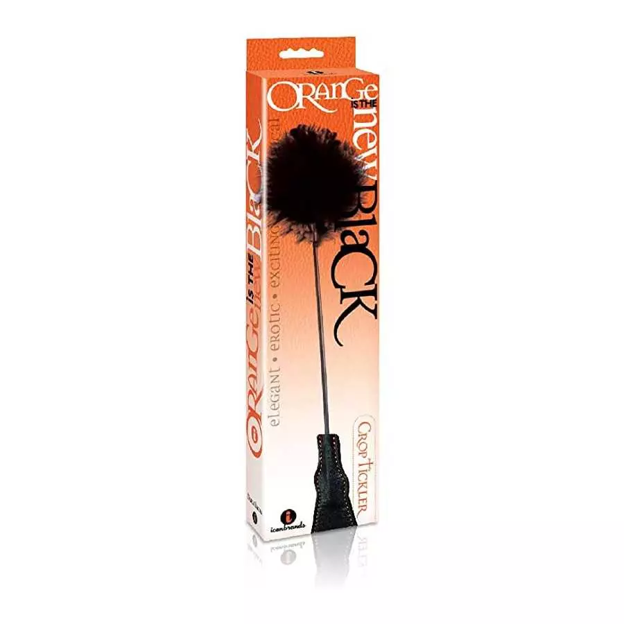 Sexy Gift Set Bundle of Wild Rose and Tongue and Icon Brands Orange is The New Black, Riding Crop & Tickler