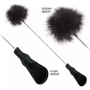 Sexy Gift Set Bundle of Wild Rose and Tongue and Icon Brands Orange is The New Black, Riding Crop & Tickler