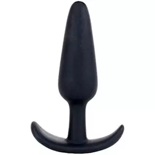 Doc Johnson Mood - Naughty 1 - Silicone Anal Plug - Large - 4.9 in. Long and 1.3 in. Wide - Tapered Base for Comfort Between The
