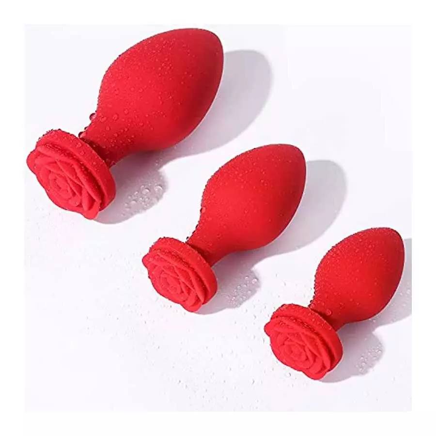 Rose Toys Anal Plug Sex Stimulator for Women, Silicone Butt Plug High-End Training Kit, Adult Sex Toy, 3 Pack Different Size Lux Rose Toys Anal Plug Sex Stimulator for Women, Silicone Butt Plug High-End Training Kit, Adult Sex Toy, 3 Pack Different Size Lux