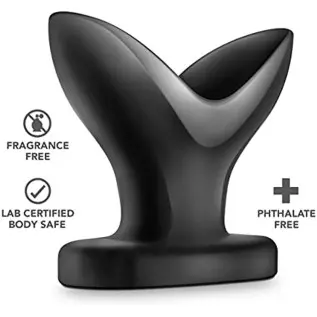 Blush Anal Adventures Anal Anchor Expanding Butt Plug, Sex Toy for Men, Sex Toy for Women, Black