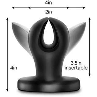 Blush Anal Adventures Anal Anchor Expanding Butt Plug, Sex Toy for Men, Sex Toy for Women, Black