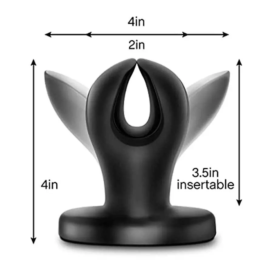 Blush Anal Adventures Anal Anchor Expanding Butt Plug, Sex Toy for Men, Sex Toy for Women, Black