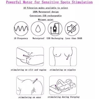 LESEOX Mini Bullet Vibrator for Clitoris Vagina Nipple Precise Stimulations, Waterproof G-Spot Clitoral Bullet Massager 10 Vibra LESEOX Mini Bullet Vibrator for Clitoris Vagina Nipple Precise Stimulations, Waterproof G-Spot Clitoral Bullet Massager 10 Vibra