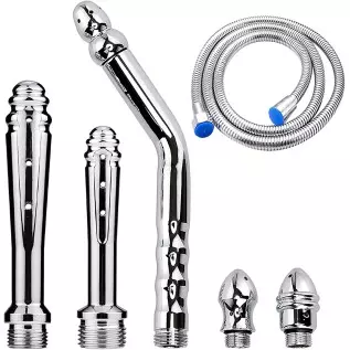 YXWLLN Shower Deep Cleansing Alloy Tube for Shower Cleansing Anal System Bathroom Products Multicolour