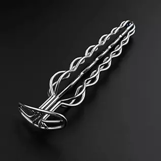 Long Strip Metal Enema Anal Plug Anal Dilation Vaginal Dilator, Anus Peep Adult Sex Toys