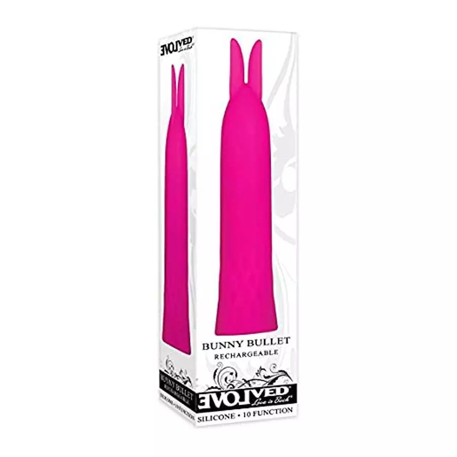 Evolved Love Is Back - Bunny Bullet - 10 Speed Silicone Rechargeable - Pink