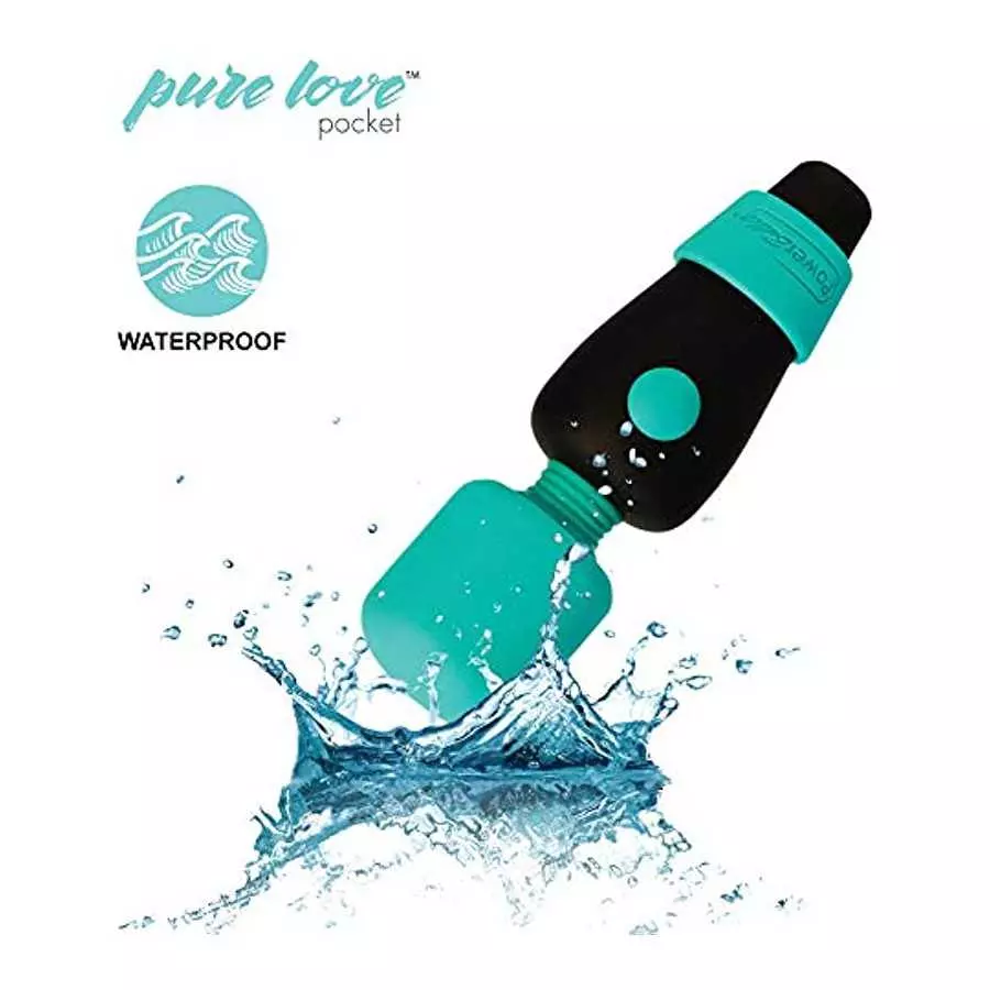 pure love Pocket Vibrator, Mini Massage Wand, Powerful Powerbullet Motor, Rechargeable Personal Body Massager, Handheld, Cordles