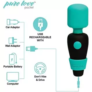 pure love Pocket Vibrator, Mini Massage Wand, Powerful Powerbullet Motor, Rechargeable Personal Body Massager, Handheld, Cordles pure love Pocket Vibrator, Mini Massage Wand, Powerful Powerbullet Motor, Rechargeable Personal Body Massager, Handheld, Cordles