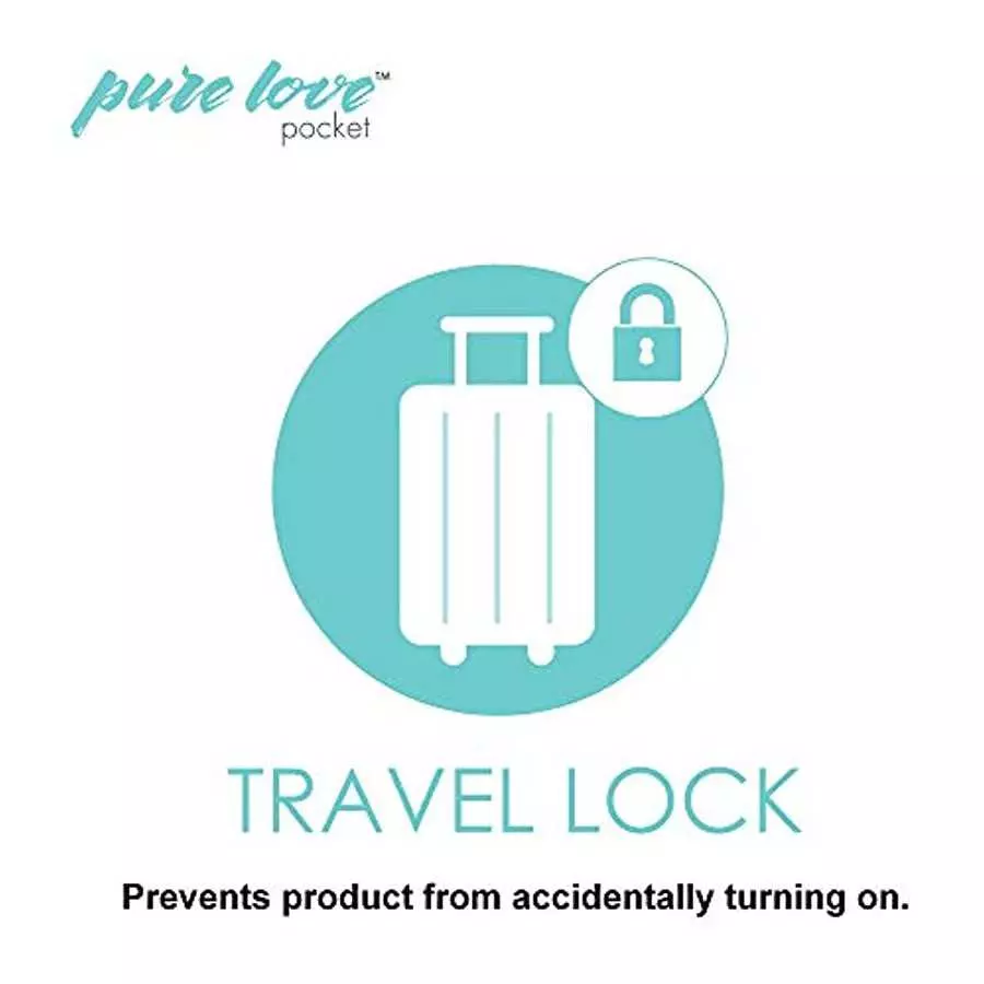 pure love Pocket Vibrator, Mini Massage Wand, Powerful Powerbullet Motor, Rechargeable Personal Body Massager, Handheld, Cordles