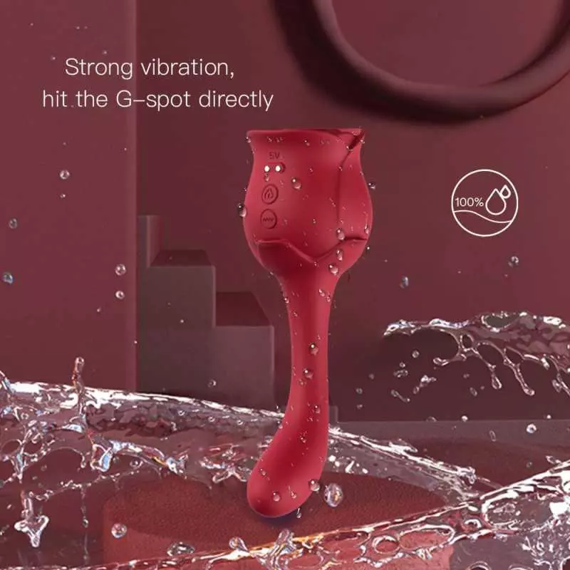 Vibrator for Women, 2 in 1 Stimulator for Adult Female Sensual Parts Dildo, Waterproof & Rechargeable & Ten Powerful Vibration M