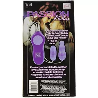 CalExotics Passion Bullets Bullet and Multi Probe, Purple (SE-1155-30-3) CalExotics Passion Bullets Bullet and Multi Probe, Purple (SE-1155-30-3)