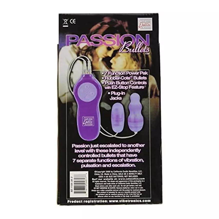 CalExotics Passion Bullets Bullet and Multi Probe, Purple (SE-1155-30-3)