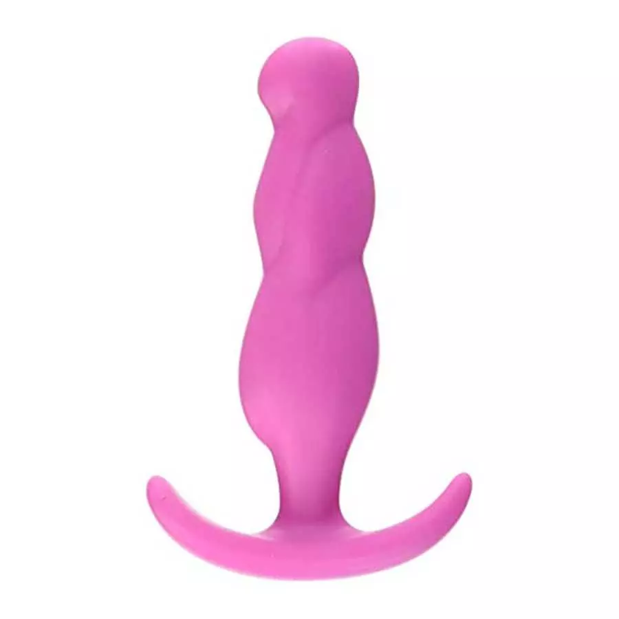 Doc Johnson Mood - Naughty 3 - Silicone Anal Plug - Medium - 3.9 in. Long and 1 in. Wide - Tapered Base for Comfort Between The Doc Johnson Mood - Naughty 3 - Silicone Anal Plug - Medium - 3.9 in. Long and 1 in. Wide - Tapered Base for Comfort Between The