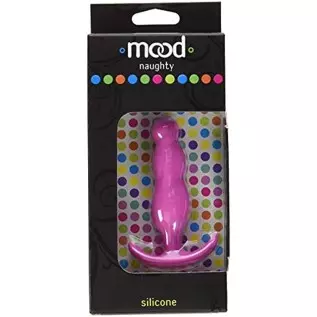 Doc Johnson Mood - Naughty 3 - Silicone Anal Plug - Medium - 3.9 in. Long and 1 in. Wide - Tapered Base for Comfort Between The 