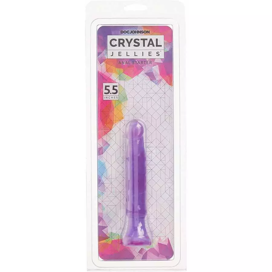 Doc Johnson Crystal Jellies - Anal Starter - Flared Suction Cup Base - Clear (0284-02-AM)