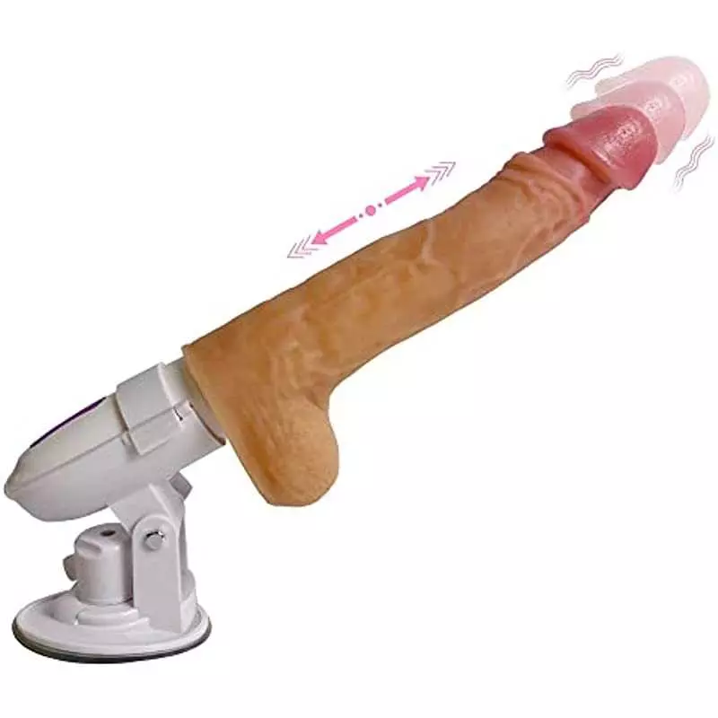 Sumeber Sex Machine Thrusting Realistic Dildo for Women with 8 Vibrating & 8 Thrusting Modes for G Spot Clitoral Anal Stimulatio Sumeber Sex Machine Thrusting Realistic Dildo for Women with 8 Vibrating & 8 Thrusting Modes for G Spot Clitoral Anal Stimulatio