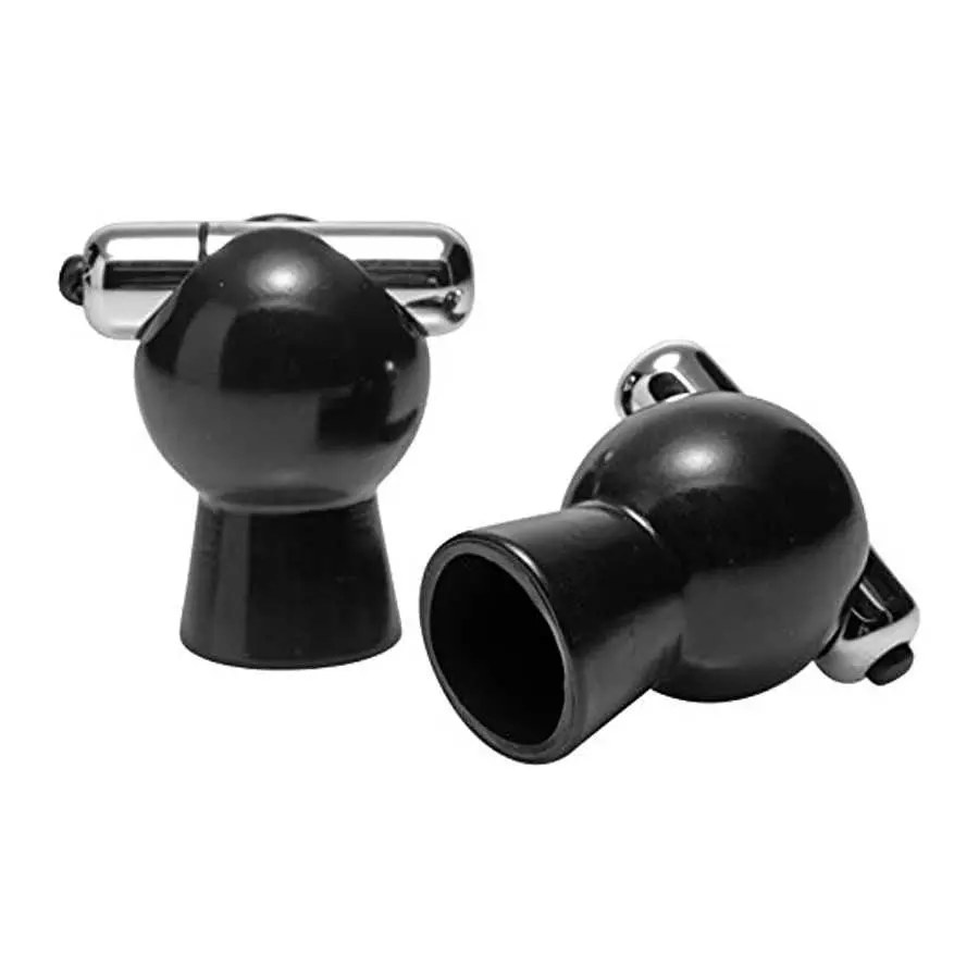 Master Series Reverb Vibrating Nipple Suckers, Black, (AE326) Master Series Reverb Vibrating Nipple Suckers, Black, (AE326)