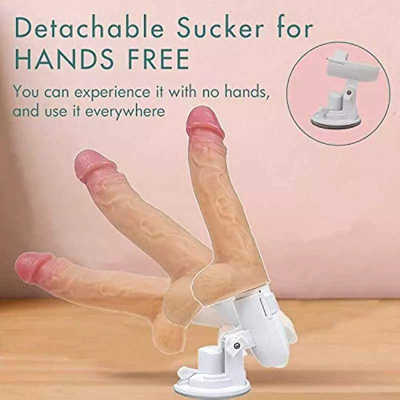 Sumeber Sex Machine Thrusting Realistic Dildo for Women with 8 Vibrating & 8 Thrusting Modes for G Spot Clitoral Anal Stimulatio