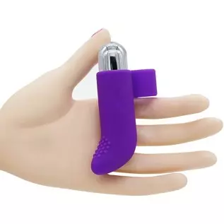 Gakst Rechargeable 10-Speed Silicone Finger Vibrator, with Removable Bullet Vibrator Waterproof and Submersible Mini Bullet Vibr