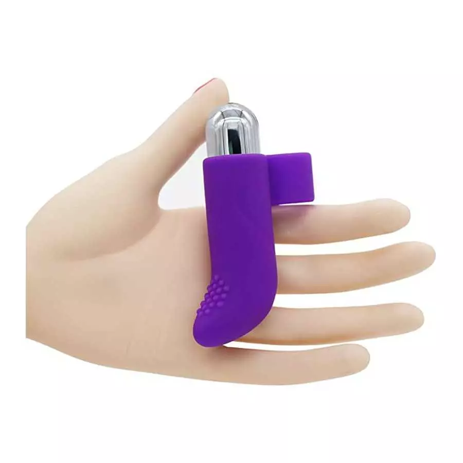 Gakst Rechargeable 10-Speed Silicone Finger Vibrator, with Removable Bullet Vibrator Waterproof and Submersible Mini Bullet Vibr