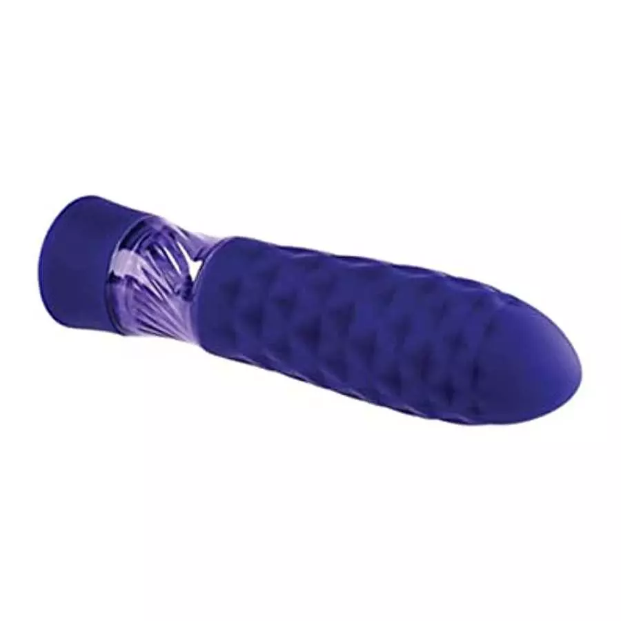 Evolved Novelties - Raver - Rechargeable Silicone Light-Up Vibrating Bullet - Blue