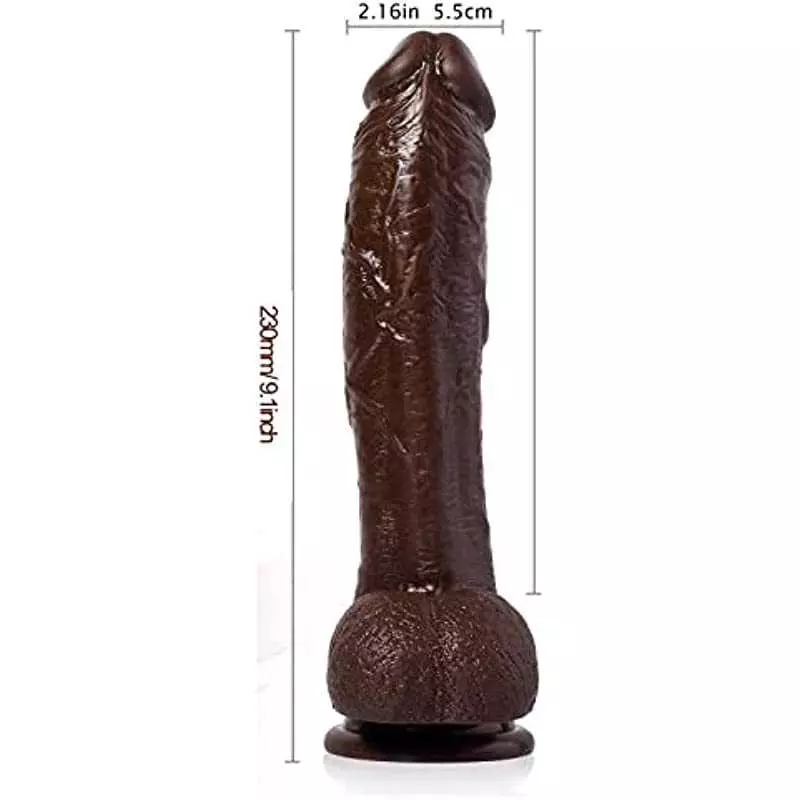Realistic 10 Inch Black Thick Huge Dildo with Suction Cup, Adult Toys Sex Big Large Dildo for Women Pleasure G Spot Stimulation 