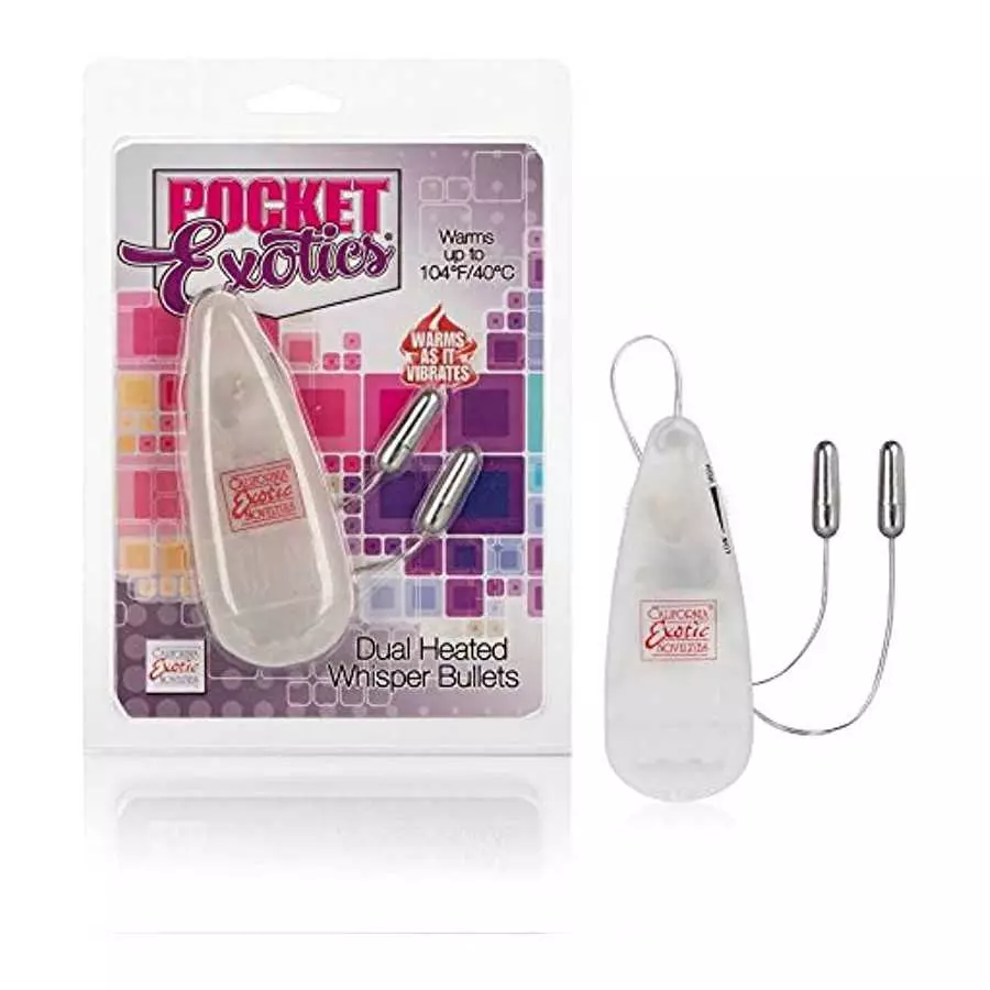 CalExotics SE-1101-05-2 Pocket Exotics® Dual Heated Whisper Bullets