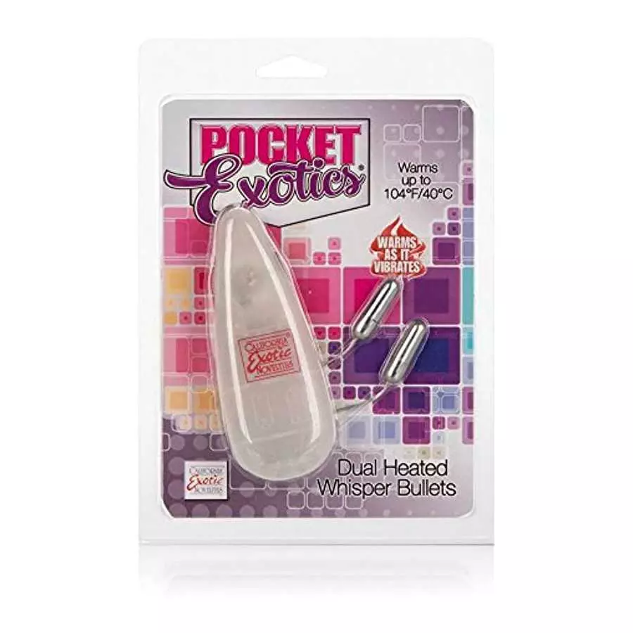 CalExotics SE-1101-05-2 Pocket Exotics® Dual Heated Whisper Bullets