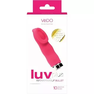 VeDO LUV PLUS Rechargeable Clitoris Vibe, Foxy Pink