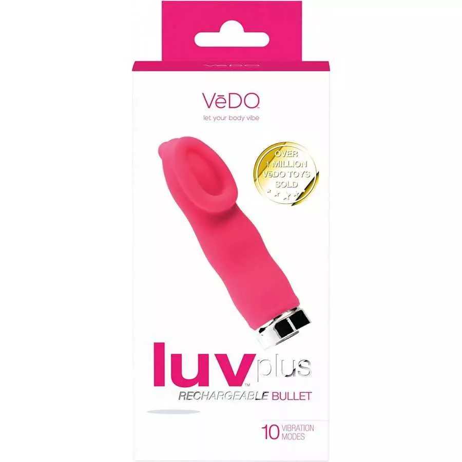 VeDO LUV PLUS Rechargeable Clitoris Vibe, Foxy Pink
